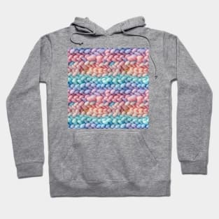 Pastel Knit Waves Hoodie